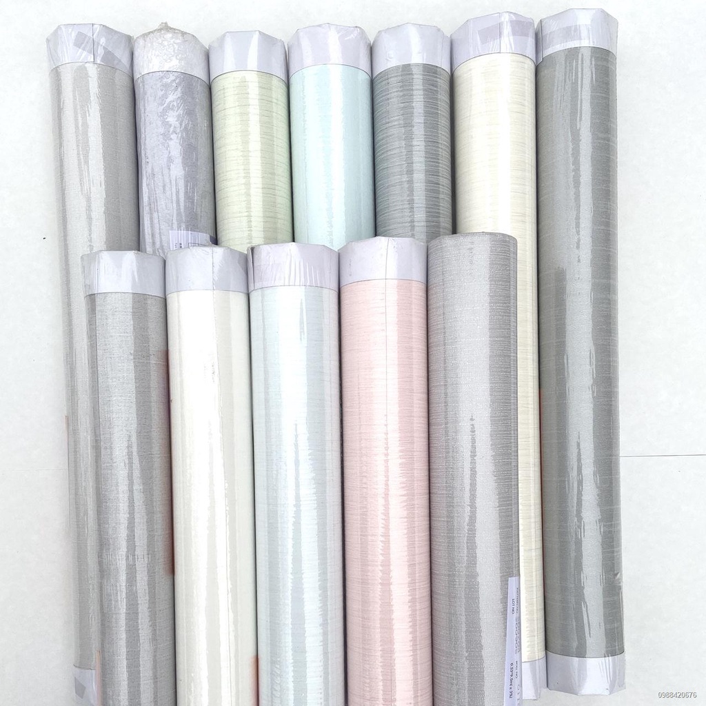 ℗Nonselfadhesive พิเศษ สีพื้นธรรมดา ห้องนั่งเล่น ห้องนอน วอลล์เปเปอร์