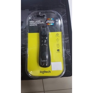 Logitech R800 Wireless Presenter พรีเซนเตอร์ไร้สาย เลเซอร์สีเขียว พร้อมจอ LCD แสดงหรือจับเวลาได้