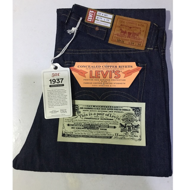 Levi501 /1937 w34x34 lvc.Levi's® Vintage Clothing 1937 501®