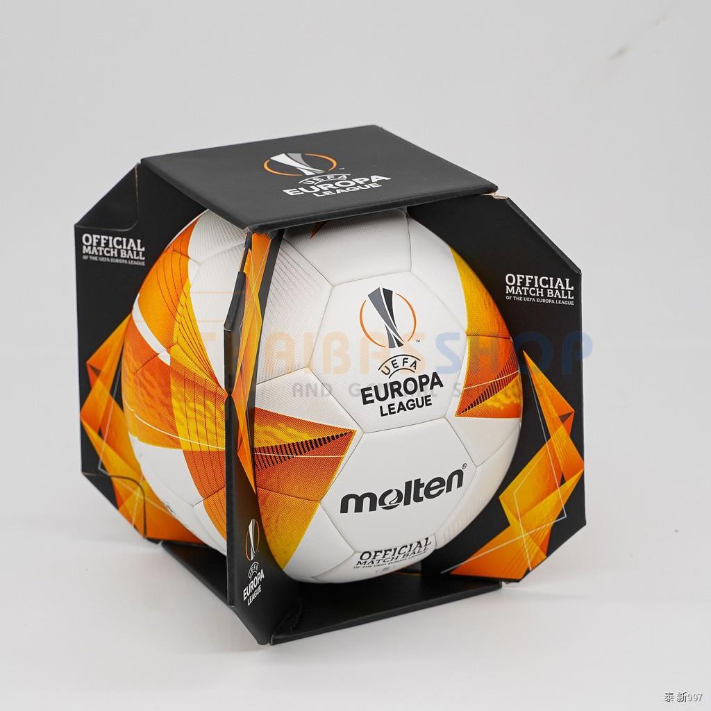 [ของแท้ 100%] ลูกฟุตบอล ลูกบอล Molten F5U5000-G0 เบอร์5 ลูกฟุตบอลหนัง PU หนังเย็บ ของแท้ 100% รุ่น EUROPA League