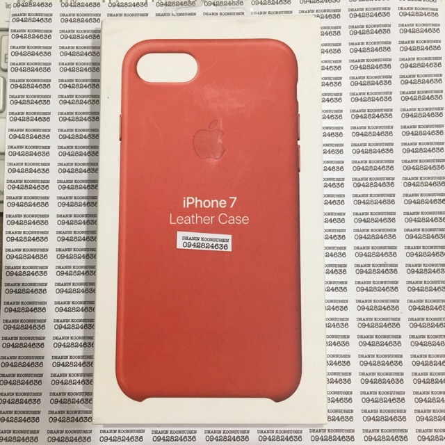 iPhone SE case / 8 / 7 Leather Case - Red | Shopee Thailand