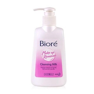 Biore Makeup Remover Cleansing Milk Facial Cleanser บิโอเร คลีนซิ่ง มิลค์ 180ml.