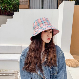 พร้อมส่ง หมวก bucket สไตล์เกาหลี ส่งจากไทยนะจ้ะ TS - 0016