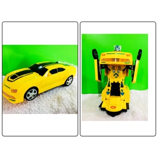 รถบัมเบิ้ลบีแปลงร่างเป็นหุ่นยนต์ เคลื่อนที่ได้ มีไฟ มีเสียง Bumblebee Transformer to Robot