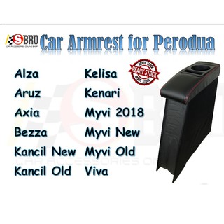 กล่องคอนโซลที่พักแขนรถยนต์ สําหรับ Perodua Axia Aruz Alza Viva Myvi Kenari Kelisa Kancil Bezza