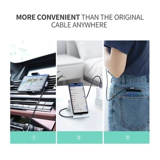 UGREEN รุ่น US284 USB C Fast Charging 90 Degree to USB 2.0 Cable USB C 90 องศา USB TYPE C Quick Charge 3.0ยาว 0.5-3 ม.