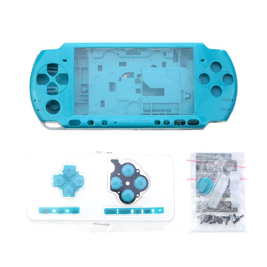 เคสฝาครอบเชลล์แบบเต็มพร้อมปุ่มชุดเปลี่ยนสําหรับ Sony PSP 3000 PSP3000 อะไหล่คอนโซลเกม