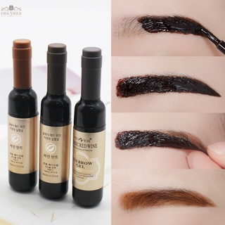 【DREAMER】Peel Off Eyebrow Tattoo Gel Black Coffee Gray Red Wine Tattoo Brow Gel Tint Waterproof Peel Off Eye Brow Tattoo Dye Eyebrow