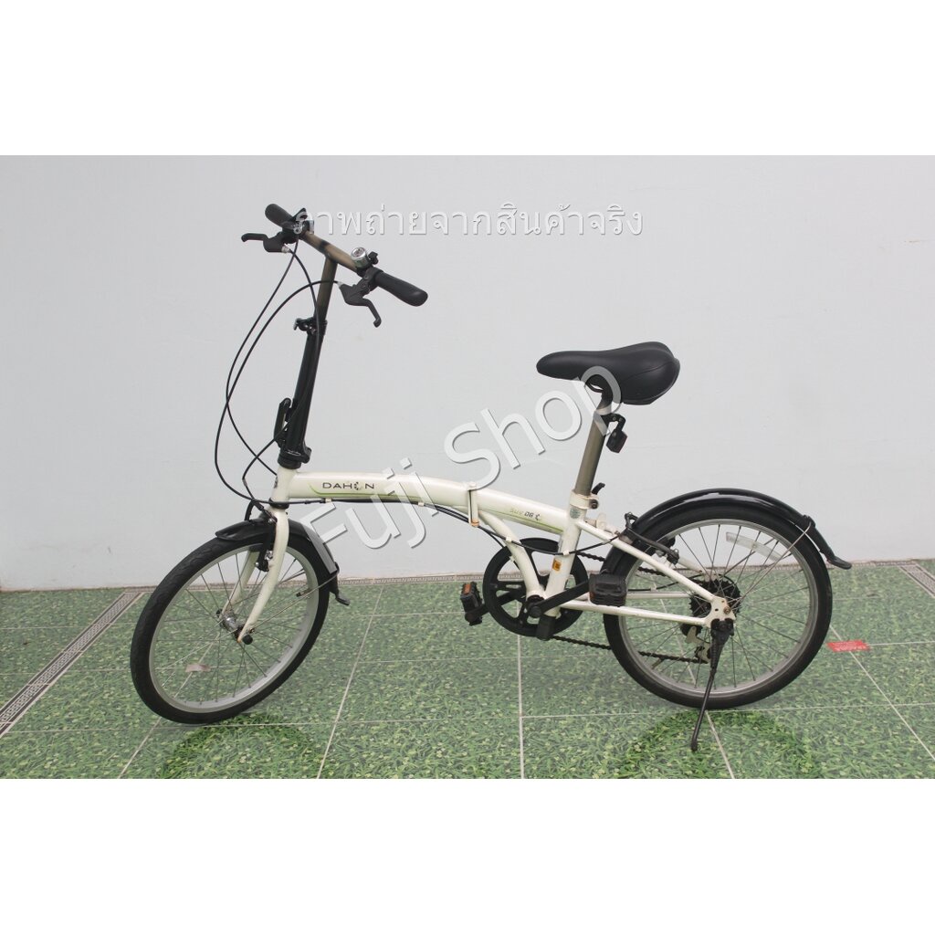 จักรยานพับได้ญี่ปุ่น - ล้อ 20 นิ้ว - มีเกียร์ - Dahon SUV 06 - สีขาว [จักรยานมือสอง]