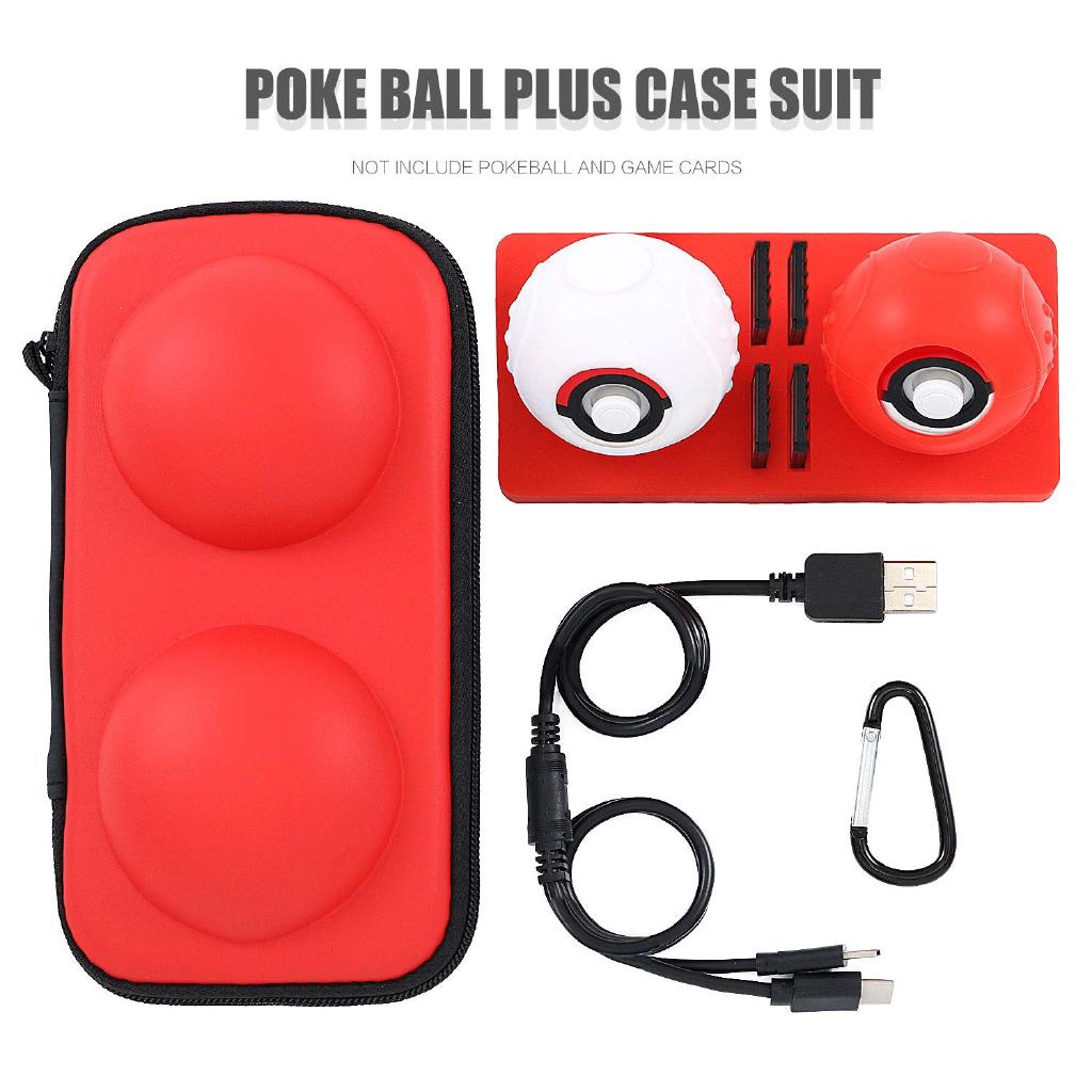 6 in 1 poke ball plus เคส+เคสซิลิโคน+carabiner+สายเคเบิ้ล+ที่วาง