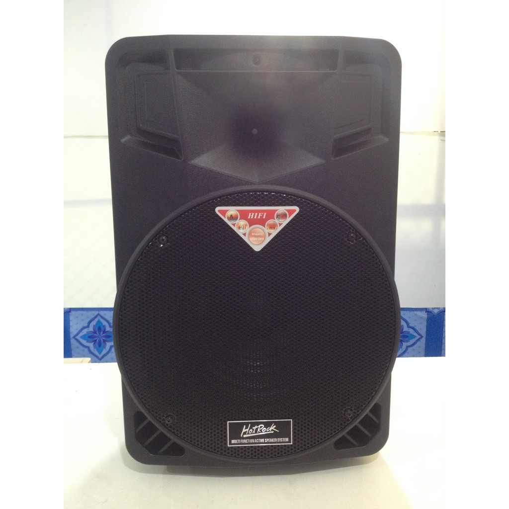 ตู้ลำโพงเคลื่อนที่ ตู้ลำโพงแบบพกพา มีล้อลาก ตู้ลำโพงช่วยสอน HotRock HF-052 D Speaker 12" 100W BLUETO