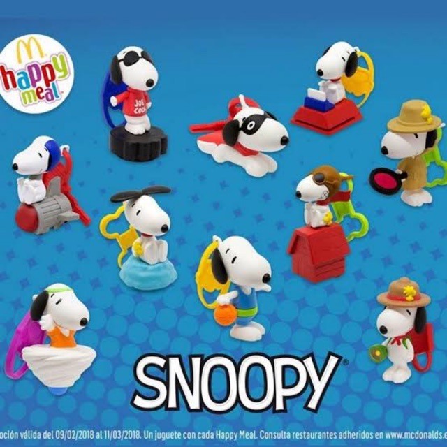 Snoopy McD Happy meal ครบชุด 10ตัว