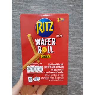 พร้อมส่ง !! Ritz Chese ริทช์ ชีส เวเฟอร์โรล ขนาด 54 กรัม