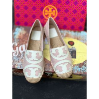 Tory burch Poppy Espadrille Canvas/ Patent Leather