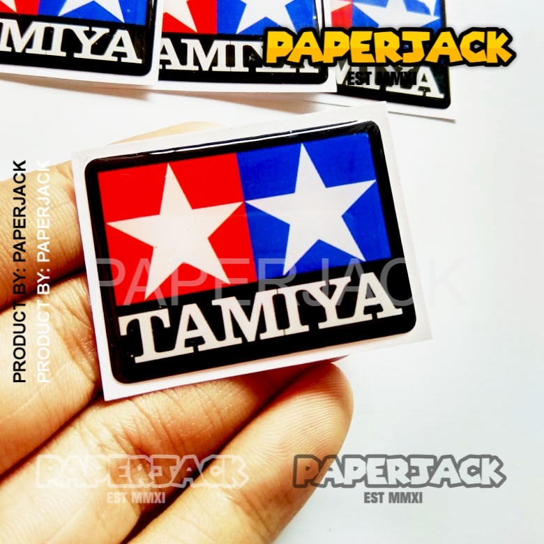 TAMIYA ทามิย่า สติกเกอร์นูนงานอดิเรกอุปกรณ์เสริมของเล่นสติกเกอร์รถจักรยานยนต์สติกเกอร์หมวกกันน็อคหน่วยกลางแจ้ง