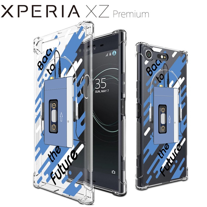 เคส สำหรับ Sony Xperia XZ Premium Anti-Shock Protection TPU Case [Back to the Future]