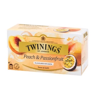 Twinings Peach &amp; Passion Fruit Tea ชาทไวนิงส์ พีช&amp;แพชชั่น ฟรุ้ต