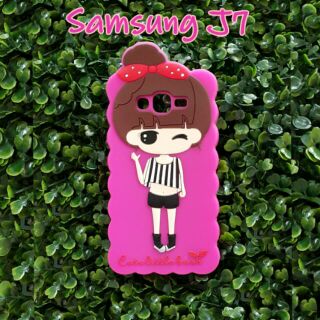 พร้อมส่ง เคสซิลิโคนน่ารักสำหรับซัมซุงJ7ราคา 150 บาทส่งฟรีลงทะเบียน