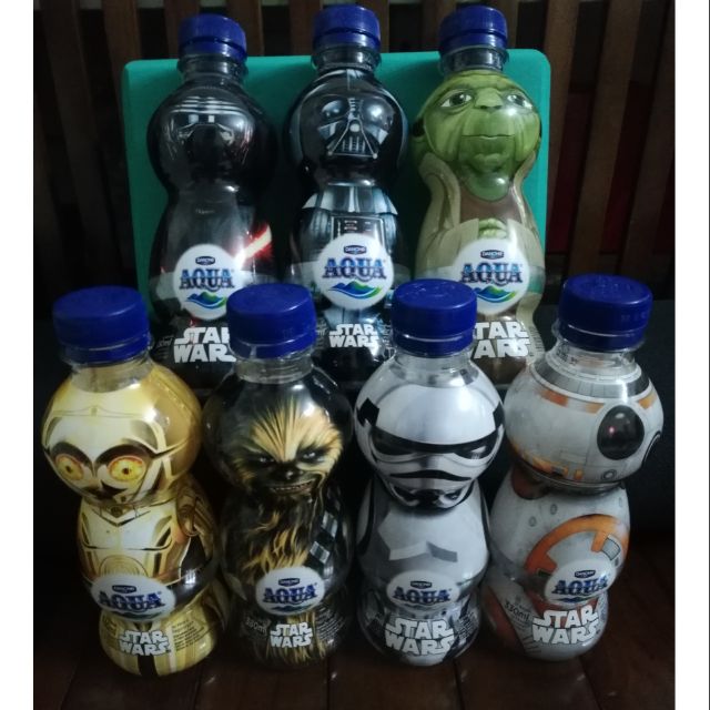 ขวดน้ําแร่ AQUA Star Wars 7 ตัวละคร