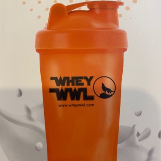 WWL SHAKER เชคเกอร์สีส้ม พร้อมลูกสปริงสำหรับช่วยผสม