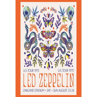 โปสเตอร์ Led Zeppelin เลดเซพพลิน Rock Poster รูปภาพติดห้อง ตกแต่งผนัง โปสเตอร์วงดนตรี โปสเตอร์ติดผนัง โปสเตอร์วงร็อค