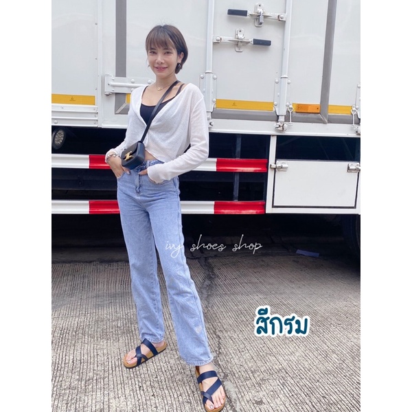 พร้อมส่ง⚡️รองเท้าแตะ IVY SHOES รองเท้า พื้นนุ่ม ไขว้โป้งสายผ้า-หนัง ดีไซส์เก๋สุดๆ มี 5สี