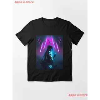 League of Legends Arcane Jinx Arcane Essential T-Shirt เกมจลาจล เสื้อยืดพิมพ์ลาย ผู้ชายและผู้หญิง