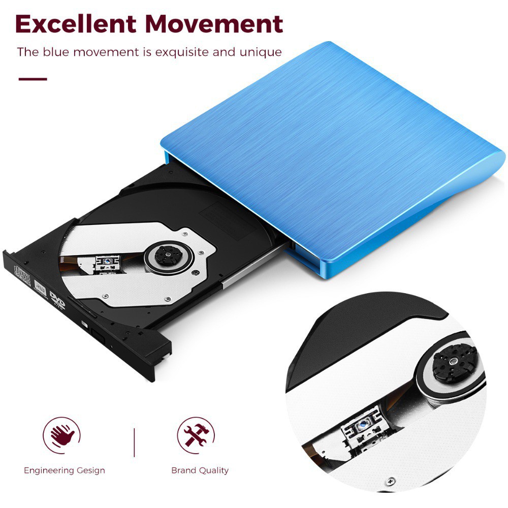 External Optical Dvd Drive Usb 3 0 Cdrom Burner Portable