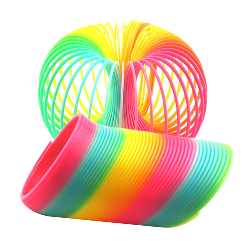 Slinky สลิงกี้ สปริงพลาสติก - แบบโลหะ การศึกษา ของเล่นคลาสสิก ของขวัญ plastic & metal slinky Toys games