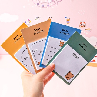 🔥พร้อมส่ง🔥 กระดาษโน๊ต30 แผ่น  best friendsกระดาษโน้ตเครื่องเขียน (Memo Note)  สุ่มลาย คละลาย