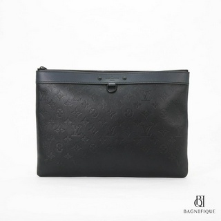 LOUIS VUITTON DISCOVERY POCHETTE 36 BLACK MONOGRAM ECLIPSE BHW MICROCHIP