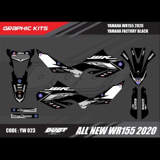 สติ๊กเกอร์วิบาก YAMAHA WR155R 2020 ทั้งคัน Graphic kit สติ๊กเกอร์เคลือบเงา สุดคุ้ม