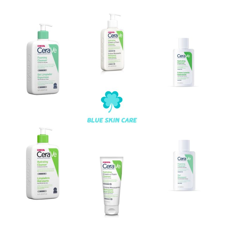 .CERAVE CLEANSER HYDRATING CLEANSER/FOAMING CLEANSER/HYDRATING CREAM TO FOAM CLEANSER