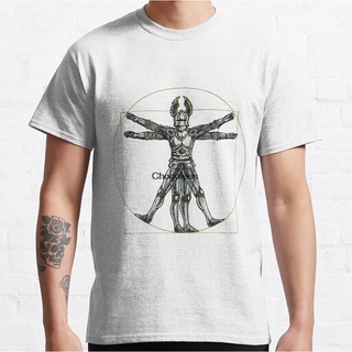 คอลูกเรือใหม่ เสื้อยืด พิมพ์ลาย Vitruvian Knight Kkfdgk08Mpkpcc09 สําหรับผู้ชาย-4XL