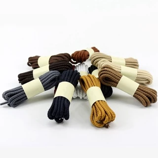 เชือกผูกรองเท้าผ้าใบ ทรงกลม ยาว 80 ซม. 100 ซม. 120 ซม. 140/160/14 สี 1 คู่