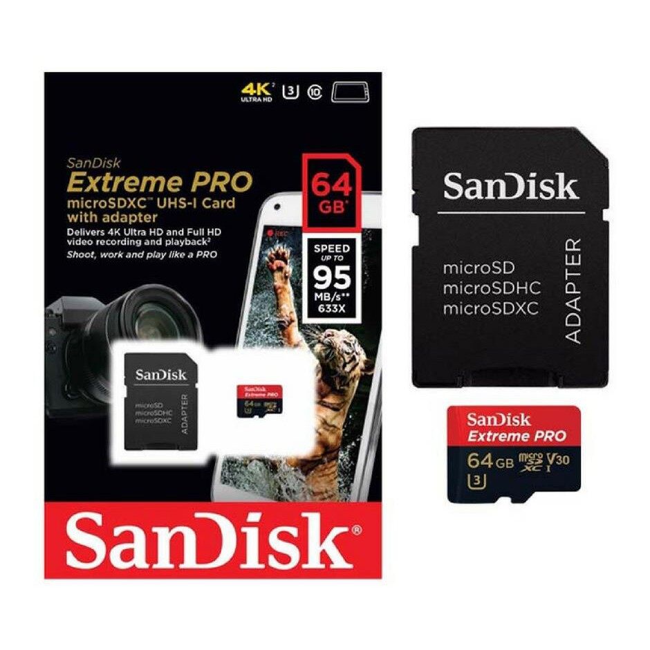 SanDisk Extreme Pro microSDXC 128GB A2 ความเร็วสูงสุด อ่าน 170MB/s เขียน 90MB/s RTPK