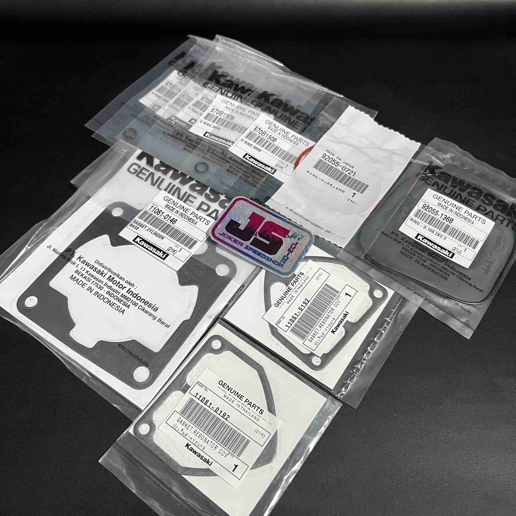 Topset BLOKSET ORING HEAD PACKING TOP SET GASKET BLOCK SET NINJA 150 R RR SS ORIGINAL KAWASAKI