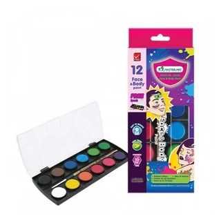 [สินค้าเทศกาลฮาโลวีน] Master Art สีเพ้นท์หน้า และร่างกาย 12 สี สีทาหน้าผิวหน้าและร่างกาย : ฮาโลวีน halloween
