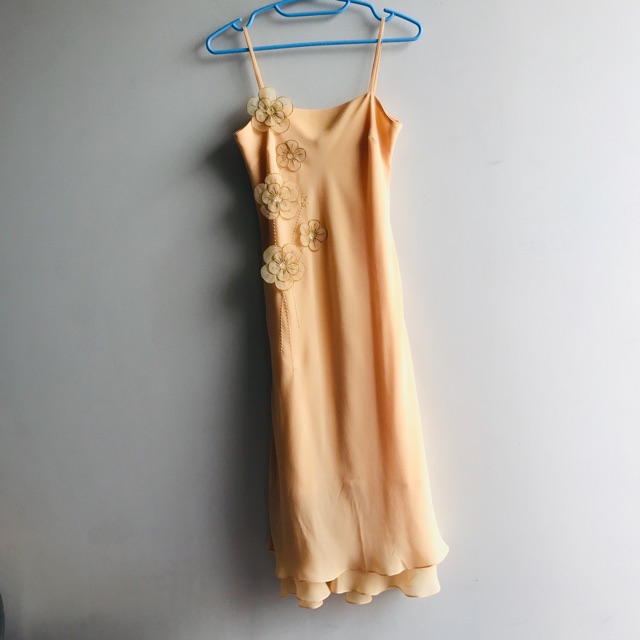 Jousse เดรสสายเดี่ยวสีเหลือง