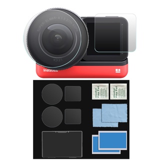 ฟิล์มหน้าจอ LCD สําหรับ Insta360 ONE R/RS&amp;amp;Leica ฟิล์มกระจกนิรภัย กันรอยขีดข่วนเลนส์ 9H HD กันรอยขีดข่วน สําหรับเลนส์กล้อง