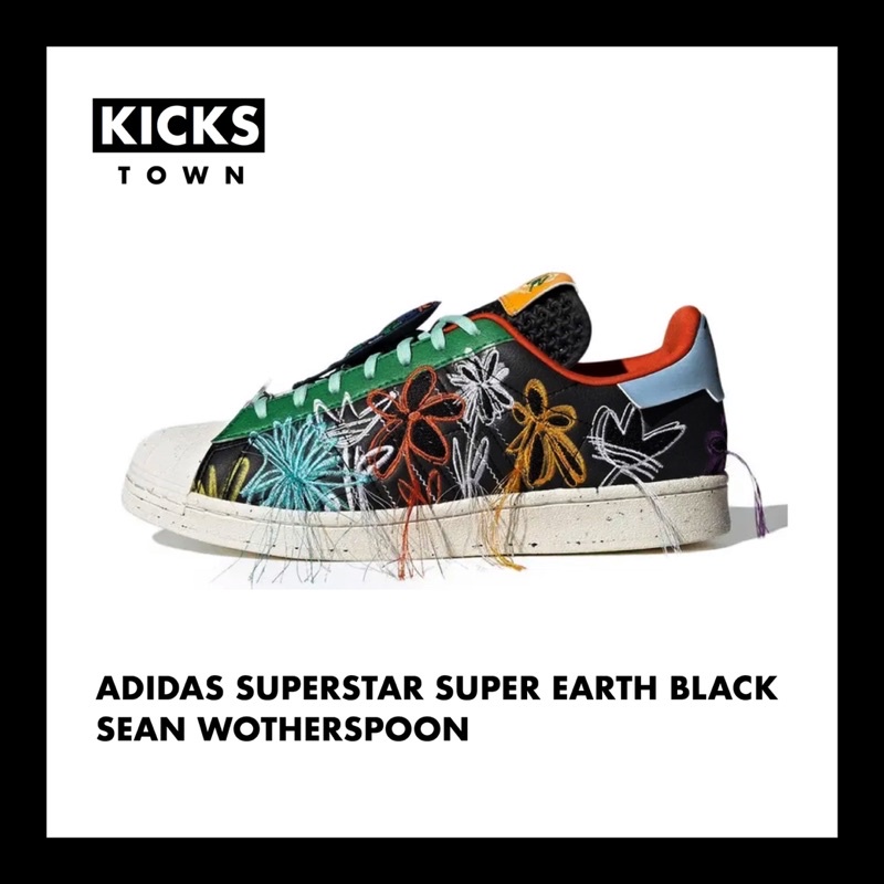 ADIDAS SUPERSTAR SUPER EARTH BLACK SEAN WOTHERSPOON