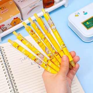 ปากกาเจล 0.5 รูปเป็ดนําโชคน่ารัก สีดํา สําหรับนักเรียน สอบ ปากกาเจลสี ปากาเจล ปากกากด ปากกาลูกลื่น 0 5 ปากกาลูกลื่นน่ารัก ปากกาสวยๆ