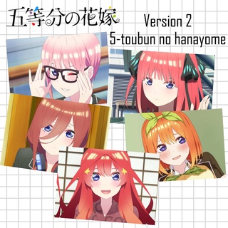 Poster anime โปสเตอร์อนิเมะเจ้าสาวผมเป็นแฝดห้า (5 toubun no hanayome) ขนาด A4 (ชุดที่ 2)