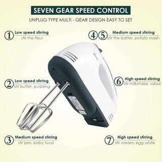 Electric hand 7 Speed เครื่องปั่นตีแป้งไฟฟ้า 7สปีด