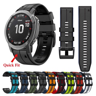 สายนาฬิกาข้อมือซิลิโคน กันน้ํา ขนาด 26 มม. 22 มม. สําหรับ Garmin Enduro 2 Approach S60 S62 S70