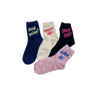 โปรโมชั่น : ถุงเท้าแฟชั่นข้อกลางเซตสุดฮิตตต😊😊