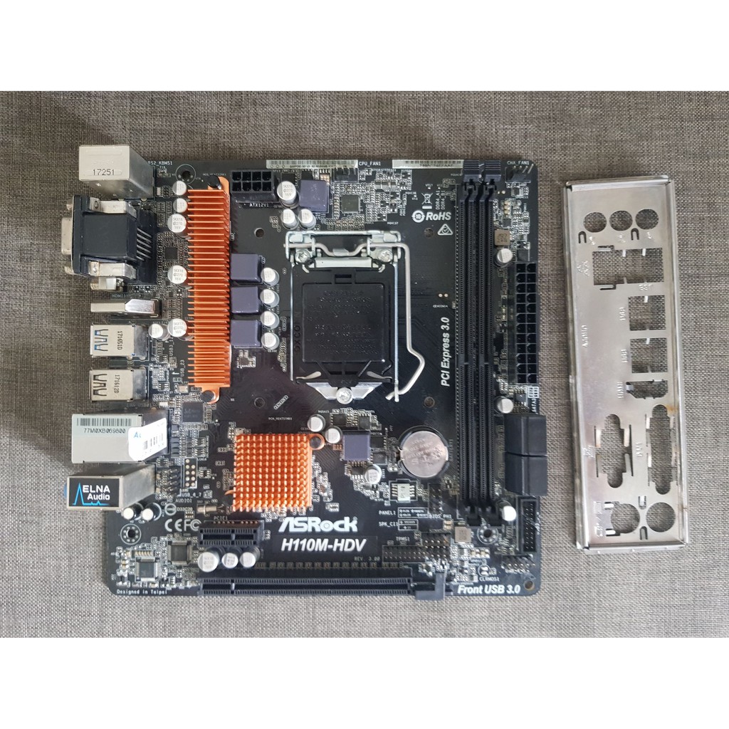 Asrock H110M - HDV + ฝาหลัง