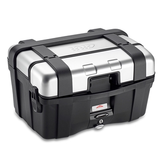 GIVI TRK46N Trekker 46 Silver/Black 46L Top Case - กล่องท้ายติดรถมอเตอร์ไซค์