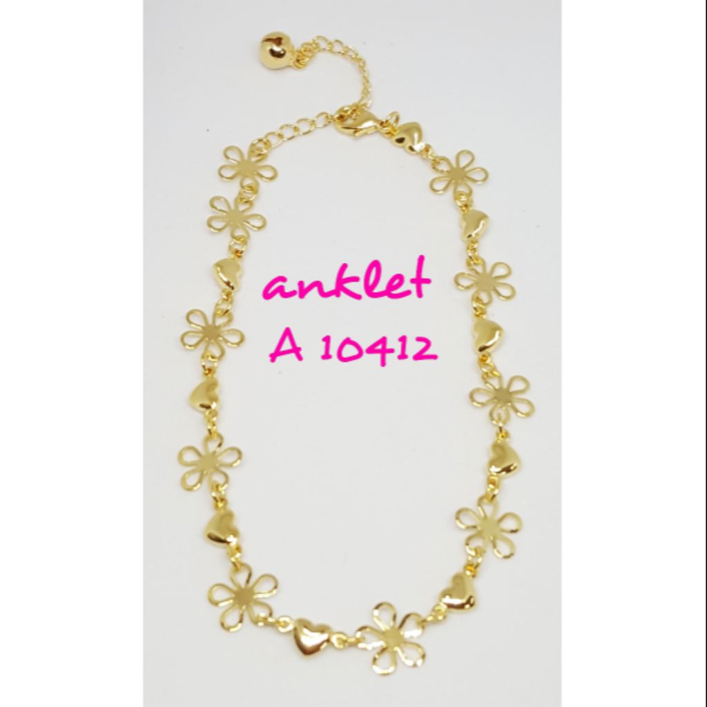 กําไลข้อเท้า Hearts & Flower A 10412