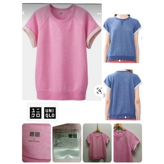 🎀Uniqlo เสื้อสเวตเตอร์แขนสั้นแบรนด์ญี่ปุ่น 🎀size L